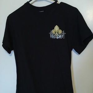 Who Dat? Saints Shirt NWOT Size Small